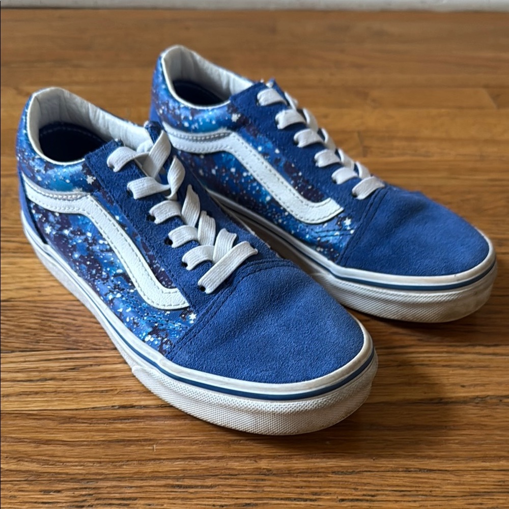 Kids Blue Vans Galaxy Sneakers